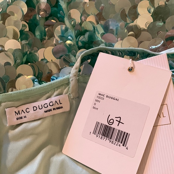 MAC DUGGAL
Slim Strap Paillette Sequin Mini Dress - Picture 16 of 17